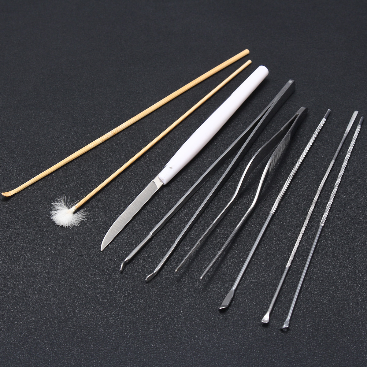 8pcs-Stainless-Steel-Wood-Ear-Pick-Wax-Removal-Dirt-Curette-Leaner-Kit-1136483