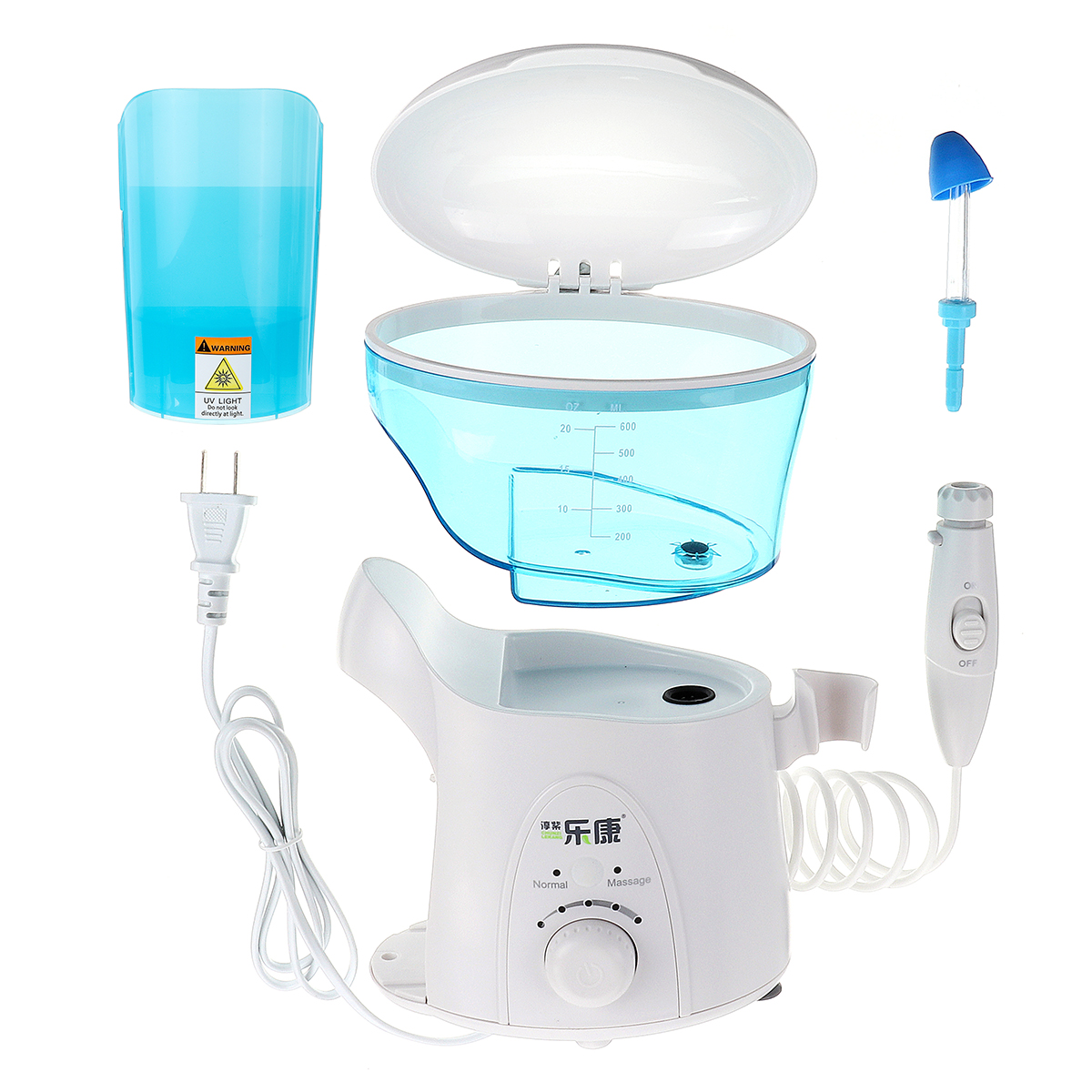 600ML-Electric-Nasal-Irrigator-Washing-Wash-Neti-Pot-Rinsing-Nose-Allergic-Irrigation-w-UV-Light-1400759