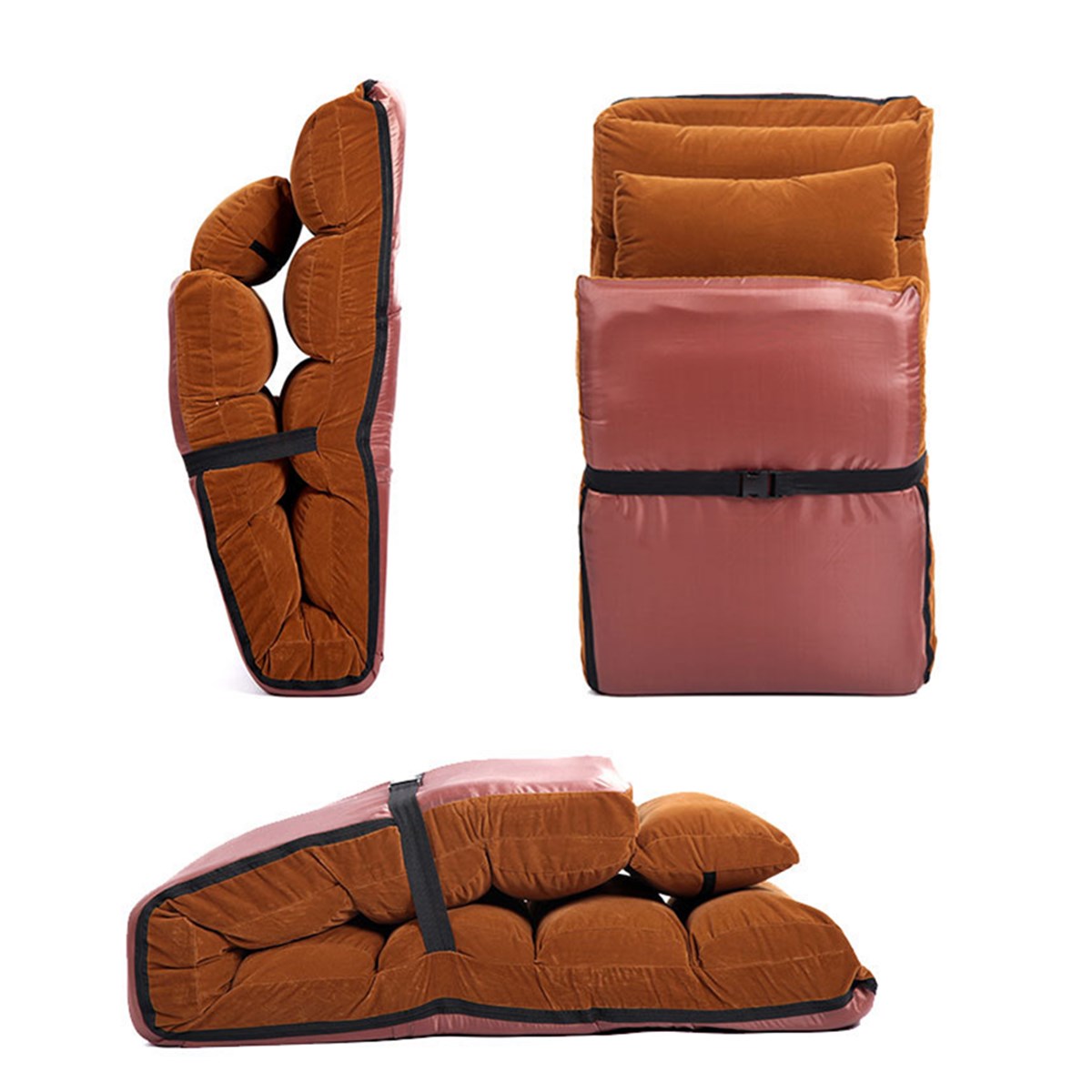 205CM-3-Folding-Lazy-Sofa-Chair-Portable-Stylish-Couch-Bed-Lounge-with-Pillow-Back-Support-1411009