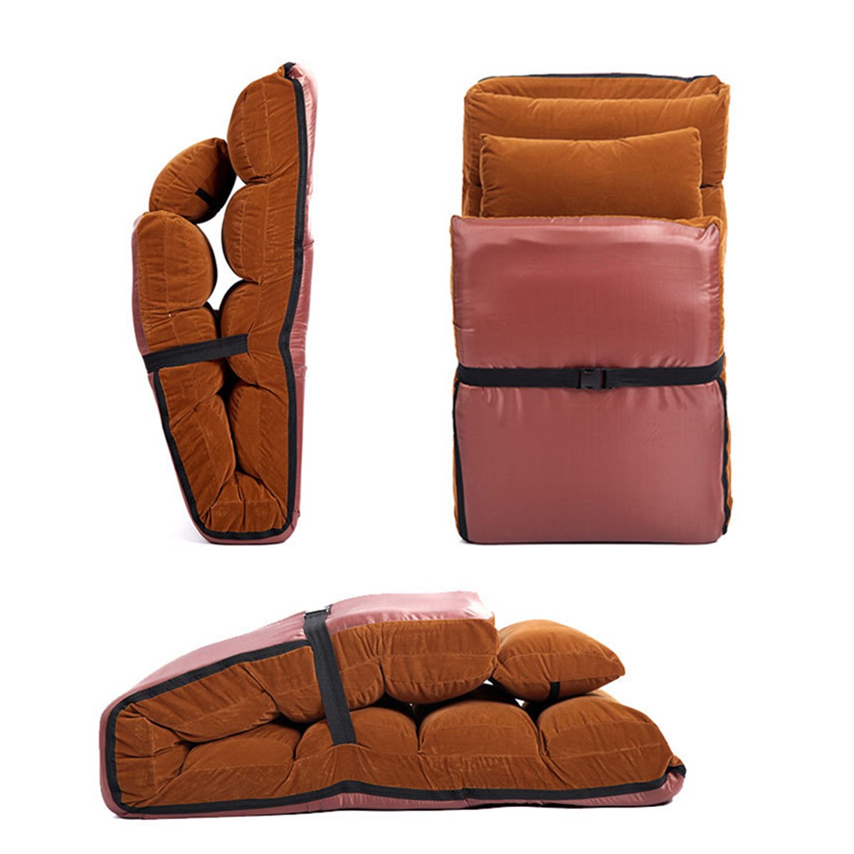 205CM-3-Folding-Lazy-Sofa-Chair-Portable-Stylish-Couch-Bed-Lounge-with-Pillow-Back-Support-1411009
