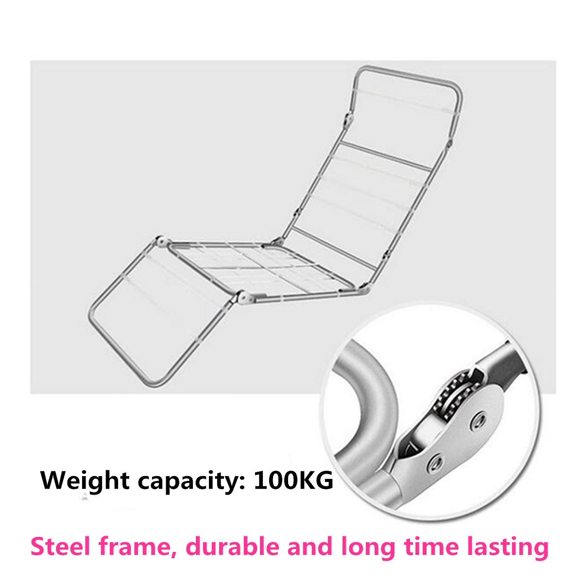 205CM-3-Folding-Lazy-Sofa-Chair-Portable-Stylish-Couch-Bed-Lounge-with-Pillow-Back-Support-1411009