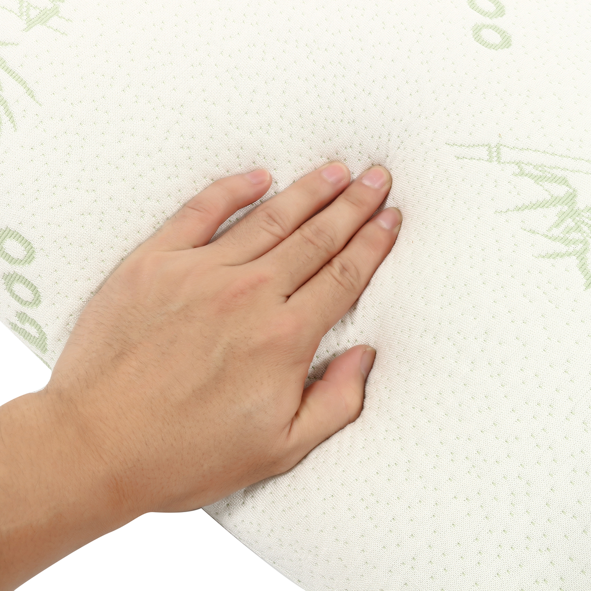 Bamboo-Fabric-Pillow-Memory-Foam-Filler-Pressure-Relief-AntibacterialampAnti-Mite-1391830