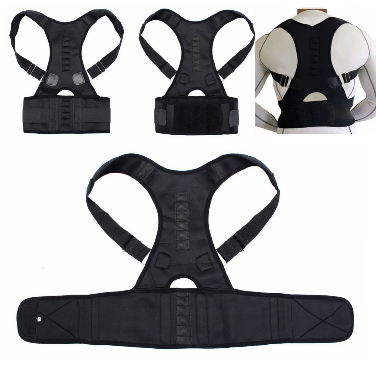 Fully-Adjustable-Hunchbacked-Posture-Corrector-Lumbar-Back-Magnets-Support-Brace-Shoulder-Band-Belt-1121465