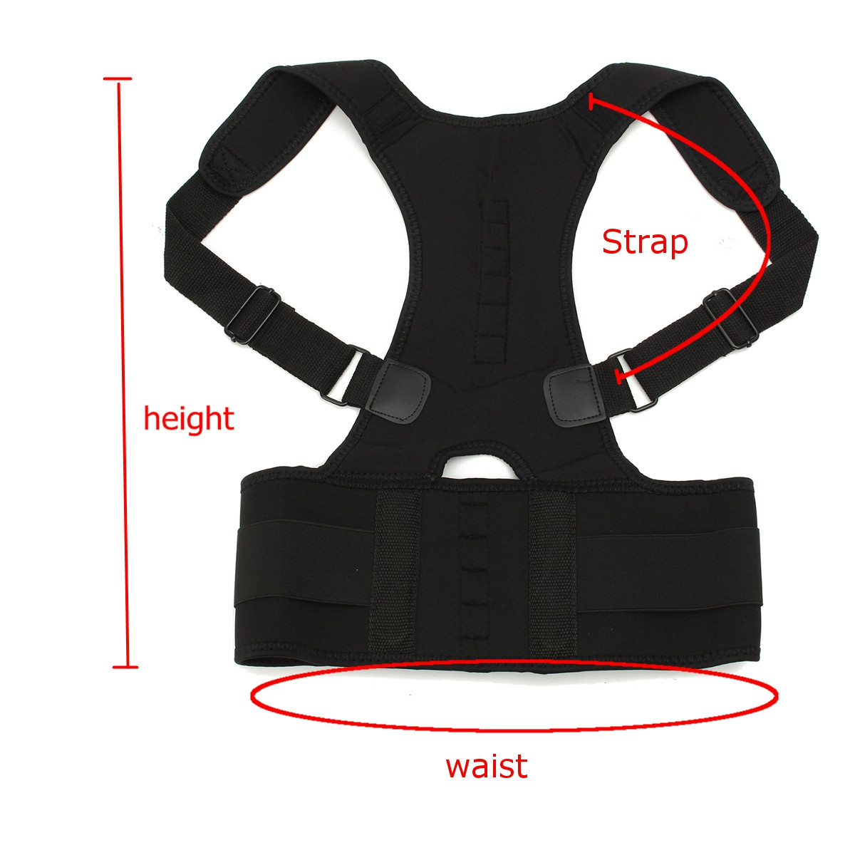Fully-Adjustable-Hunchbacked-Posture-Corrector-Lumbar-Back-Magnets-Support-Brace-Shoulder-Band-Belt-1121465
