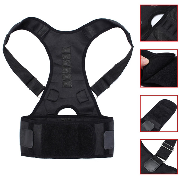 Neoprene-Magnetic-Adjustable-Back-Support-Brace-Posture-Corrector-Lumbar-Shoulder-Belt-1065247