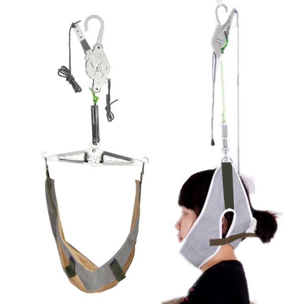 Over-Door-Hanging-Neck-Cervical-Traction-Device-Kit-Stretch-Gear-Brace-Pain-Relief-Chiropractic-Rela-1064109