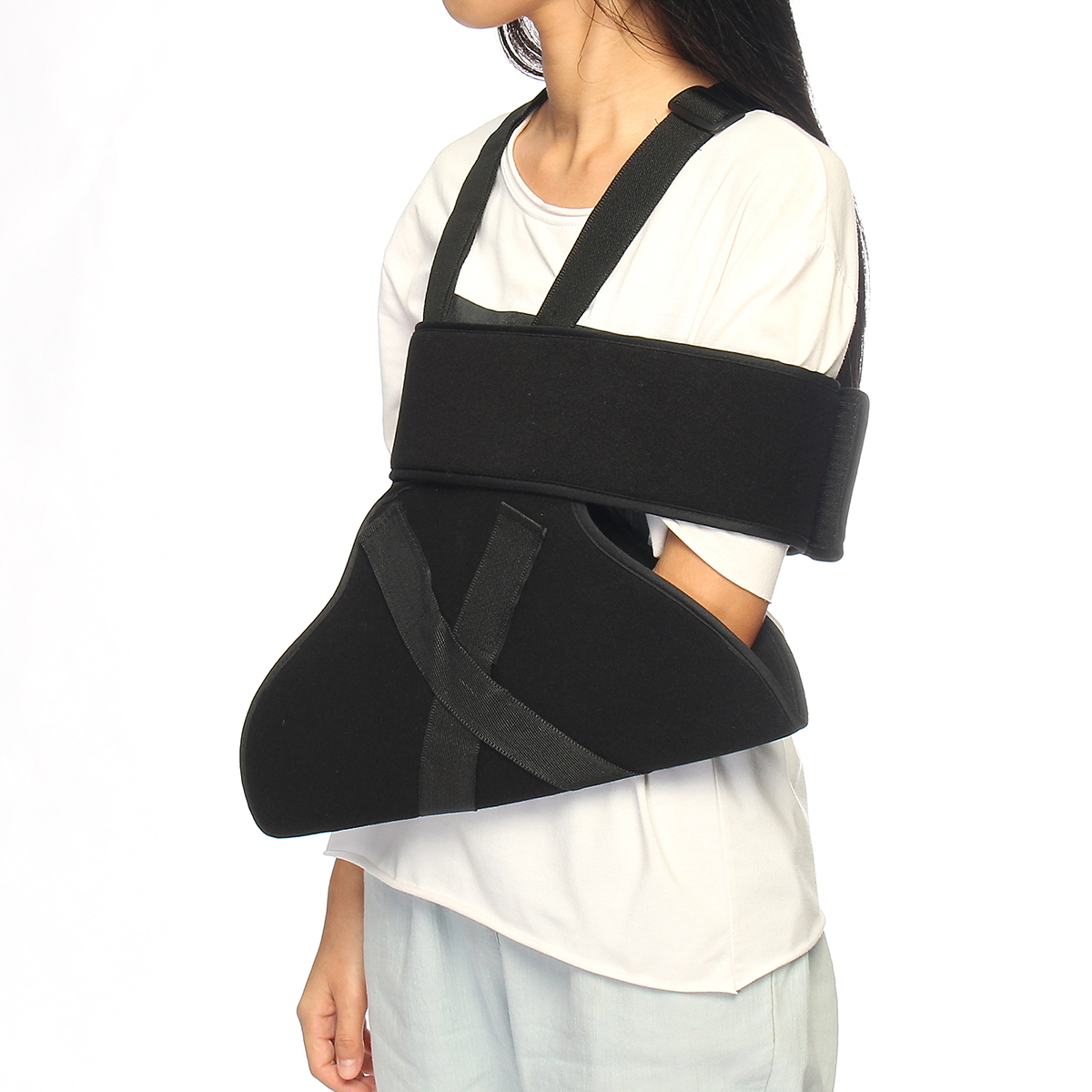 Adjustable-Medical-Arm-Shoulder-Holding-Brace-Elbow-Support-Wrap-Strap-Belt-1192646