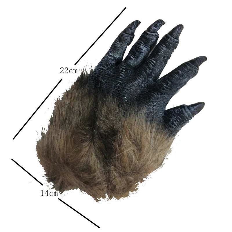 Halloween-Black-Werewolf-Horror-Claw-Long-Hair-Beast-Simulation-Wolf-Gloves-1204601