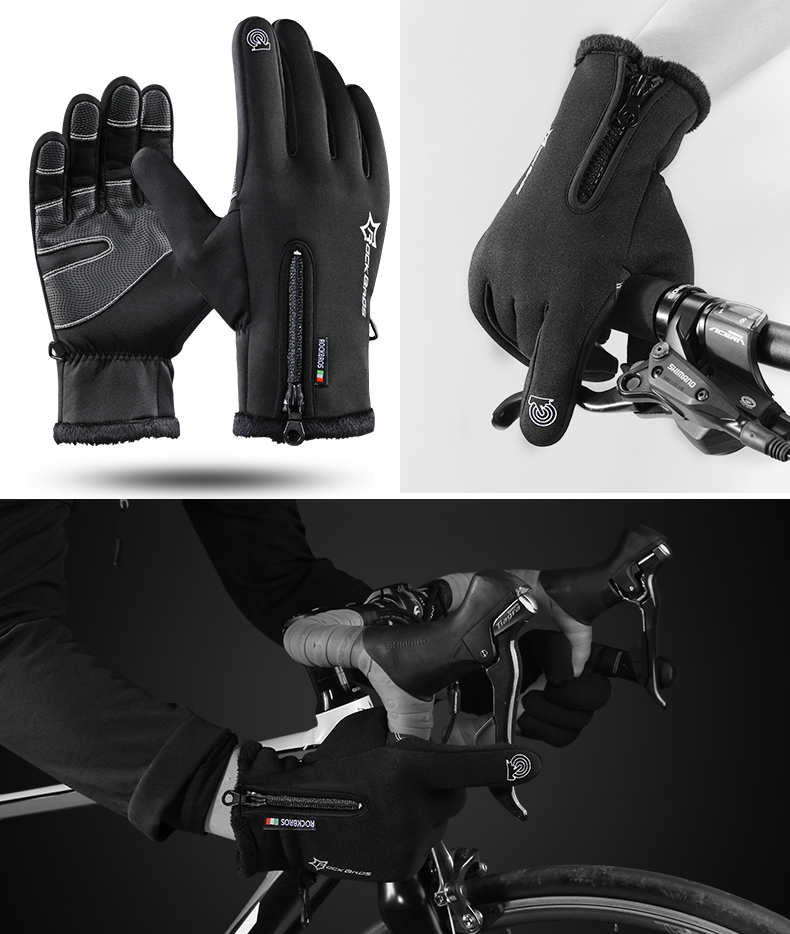 Mens-Unisex-Touch-Screen-Fleece-Gloves-No-Slip-Windproof--Waterproof-1223856