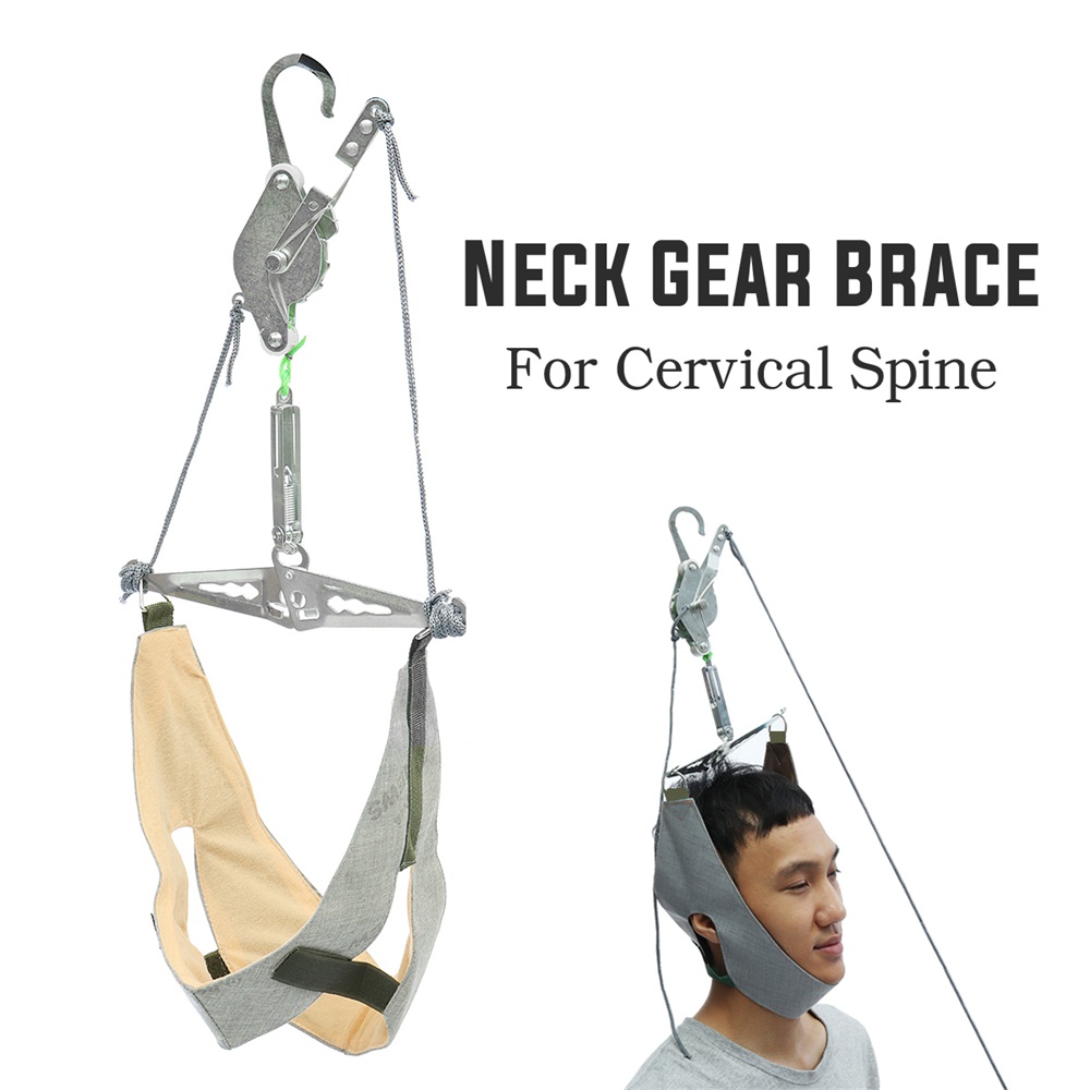 Over-The-Door-Neck-Cervical-Traction-Head-Support-Brace-Correction-Pain-Relief-Tool-1298156