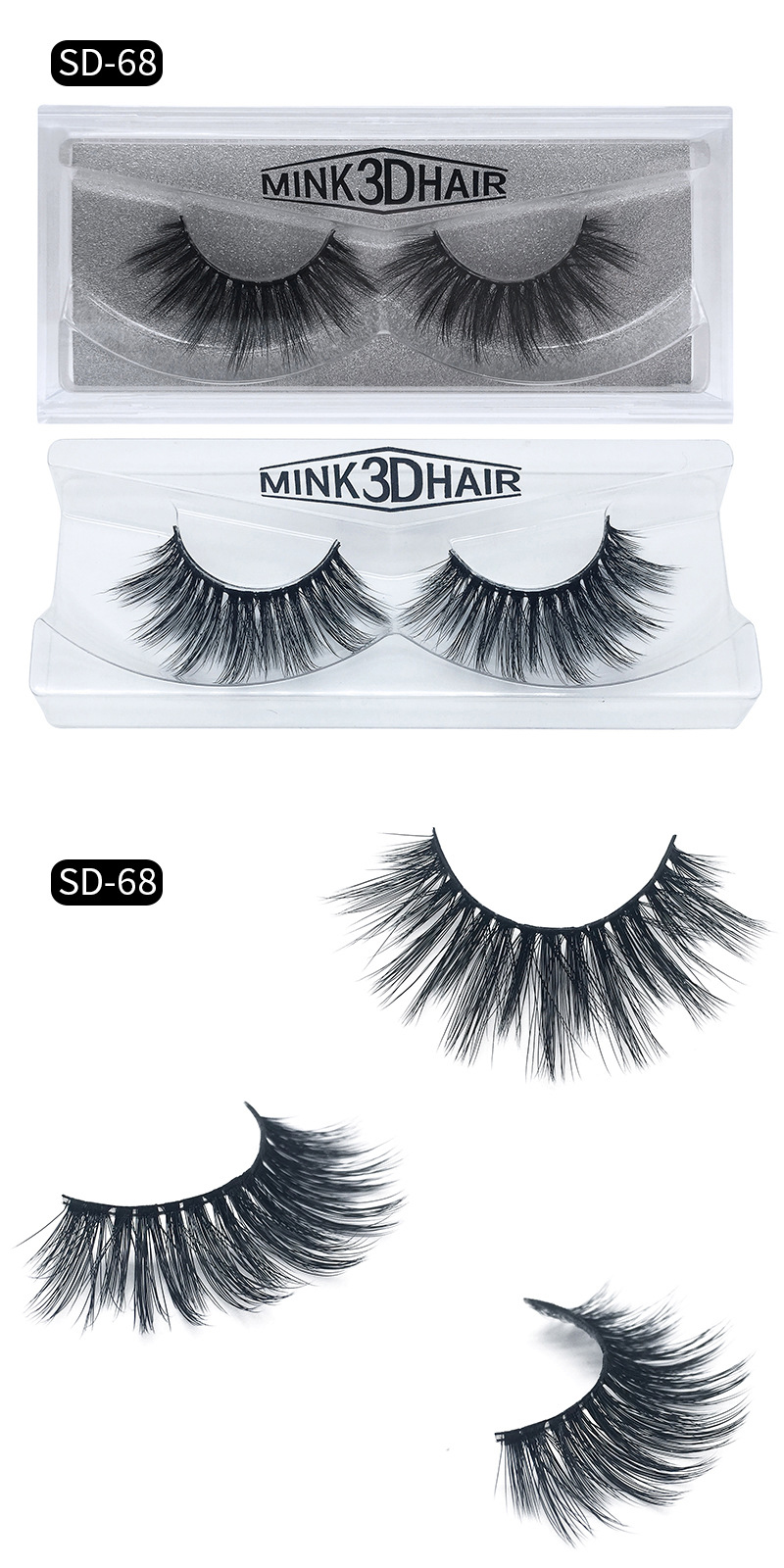 1Pair-3D-Mink-Hair-Black-False-Eyelashes-Makeup-Cosmetics-Handmade-Thick-Natural-Long-1282453