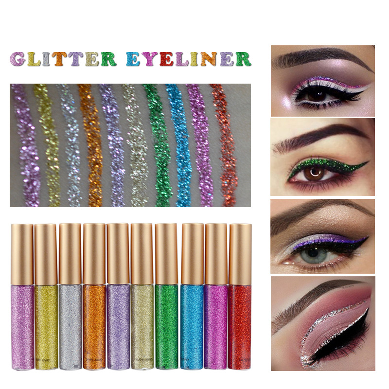 Glitter-Eyeliner-Liquid-Makeup-Eyes-Liner-Waterproof-Gold-Green-Shinning-Diamond-Pigmented-Halloween-1208983
