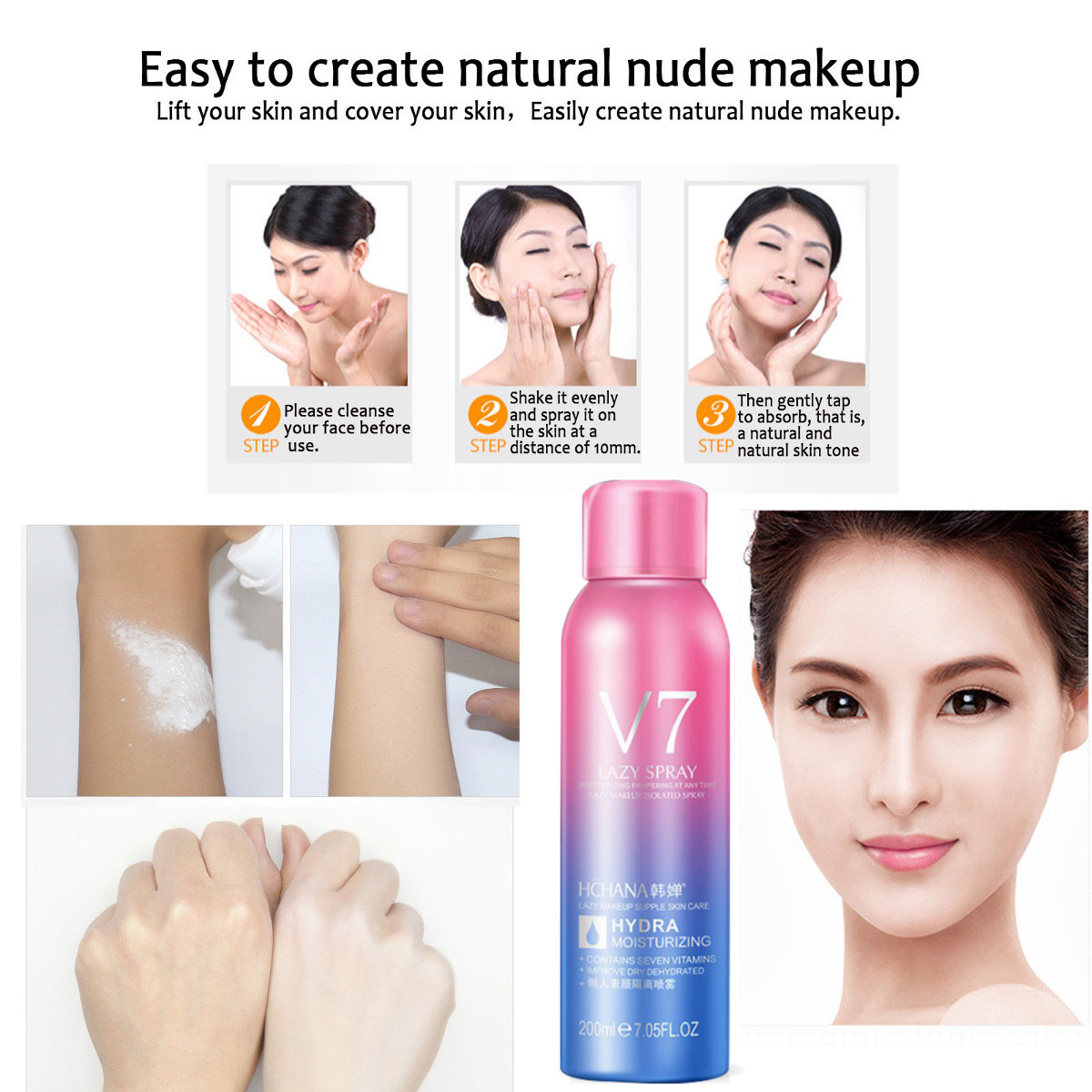 200ml-V7-Skin-Whitening-Cream-Tone-Up-Lazy-Spray-Moisturize-Face-Body-Concealer-1350691