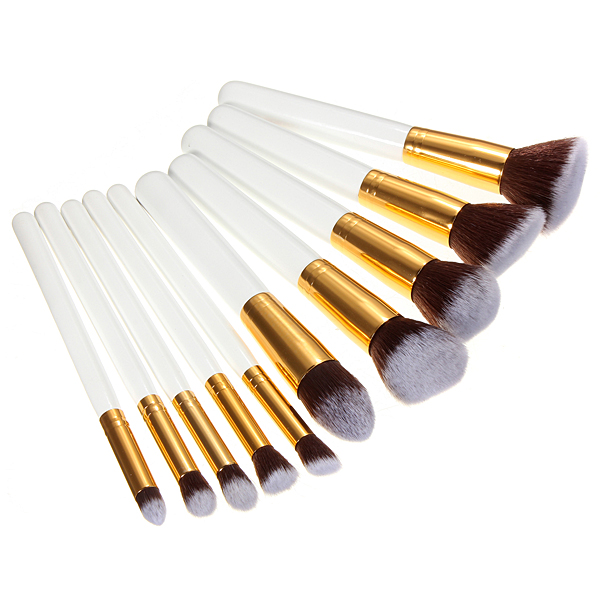 10Pcs-White-Foundation-Makeup-Tools-Cosmetic-Brushes-Set-Kit-932298
