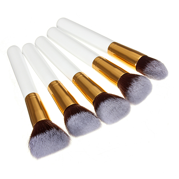 10Pcs-White-Foundation-Makeup-Tools-Cosmetic-Brushes-Set-Kit-932298