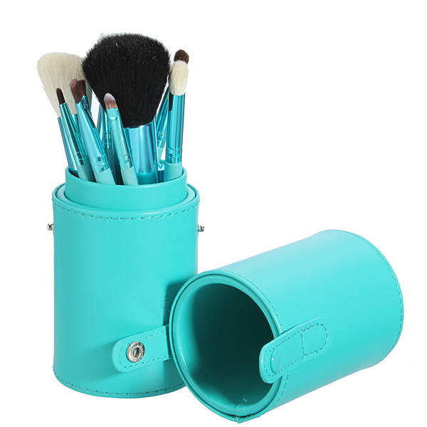 12Pcs-Professional-Makeup-Cosmetic-Brush-Set-Cylinder-Leather-Case-89034