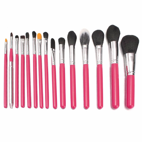 15Pcs-Makeup-Brushes-Eye-Shadow-Foundation-Blush-Powder-Cream-Cosmetic-Tools-Black-Pink-Blue-Yellow-1079926