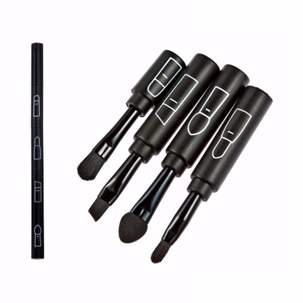 4-In-1-Black-Eye-Makeup-Brushes-Kit-Eyebrow-Lip-Shaving-Sponge-Eyeshadow-Brush-Cosmetic-Tool-1114687