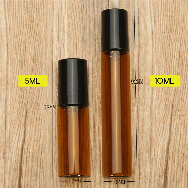 10pcs-Amber-Glass-Roll-On-Roller-Bottles-Perfume-Essential-Oils-Refillable-Bottle-With-Metal-Ball-1276381