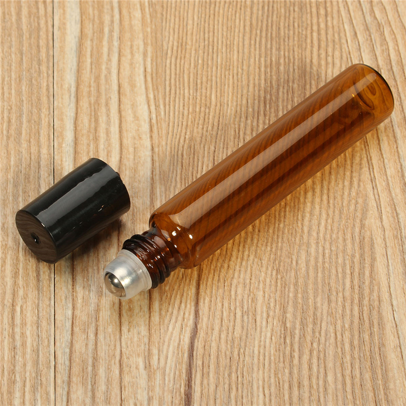 10pcs-Amber-Glass-Roll-On-Roller-Bottles-Perfume-Essential-Oils-Refillable-Bottle-With-Metal-Ball-1276381