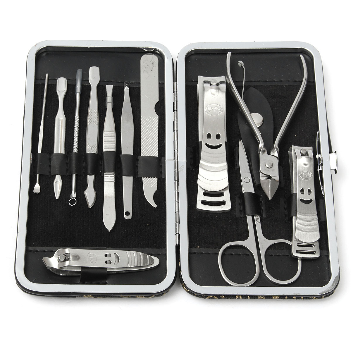 12pcs-Nail-Care-Cutter-Kit-Set-Cuticle-Clippers-Pedicure-Manicure-Tool-with-Case-1036650
