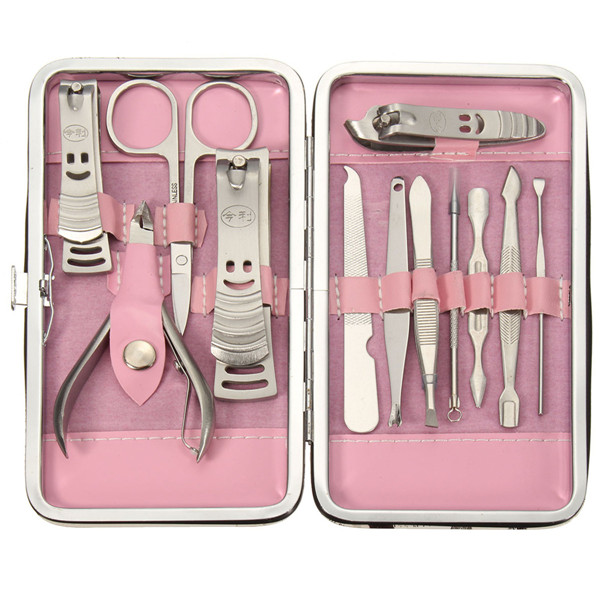 12pcs-Stainless-Steel-Manicure-Tools-Set-Travel-Nail-Nipper-File-Clipper-Tweezers-Eyebrow-Scissors-1079552