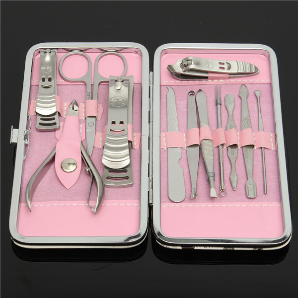 12pcs-Stainless-Steel-Manicure-Tools-Set-Travel-Nail-Nipper-File-Clipper-Tweezers-Eyebrow-Scissors-1079552