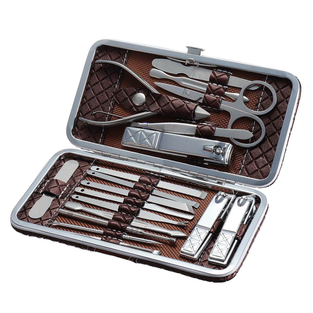 18pcs-Nail-Clipper-Set-Manicure-Tools-Kit-File-Beard-Eye-Brow-Scissors-Cuticle-Cutter-Pedicure-1294473