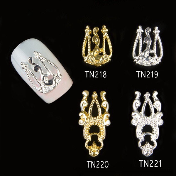 10-Pcs-Gold-Silver-3D-Luxury-Alloy-Hollow-Out-Nail-Art-Decoration-960594