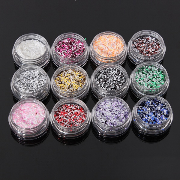 12Pcs-Glitter-Nail-Art-Tips-Acrylic-Powder-Dust-Manicure-Set-942955