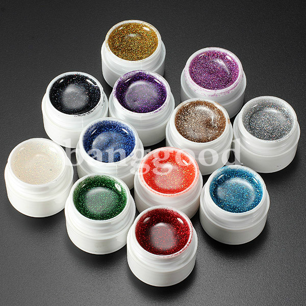 12-Colors-Nail-Art-False-French-Glitter-UV-Gel-Builder-Polish-Set-47347