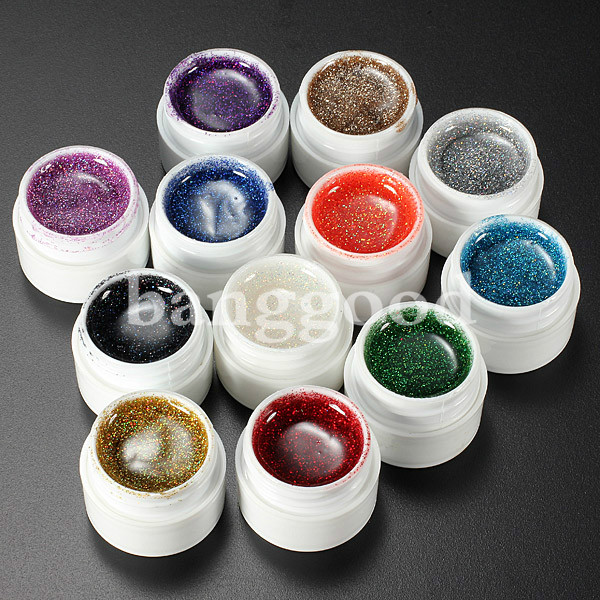 12-Colors-Nail-Art-False-French-Glitter-UV-Gel-Builder-Polish-Set-47347