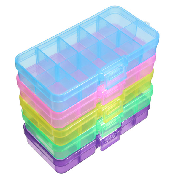 10-Slots-Detachable-Pill-Box-Adjustable-Nail-Decoration-Case-Cosmetic-Organizer-Compartment--Storage-1036610