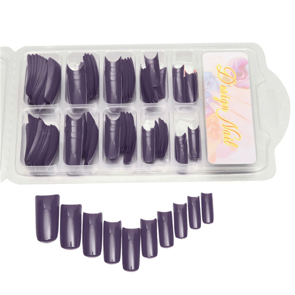 100-Pcs-UV-Gel-False-Nail-Art-Salon-Polish-French-Acrylic-Half-Nail-Tips-981835