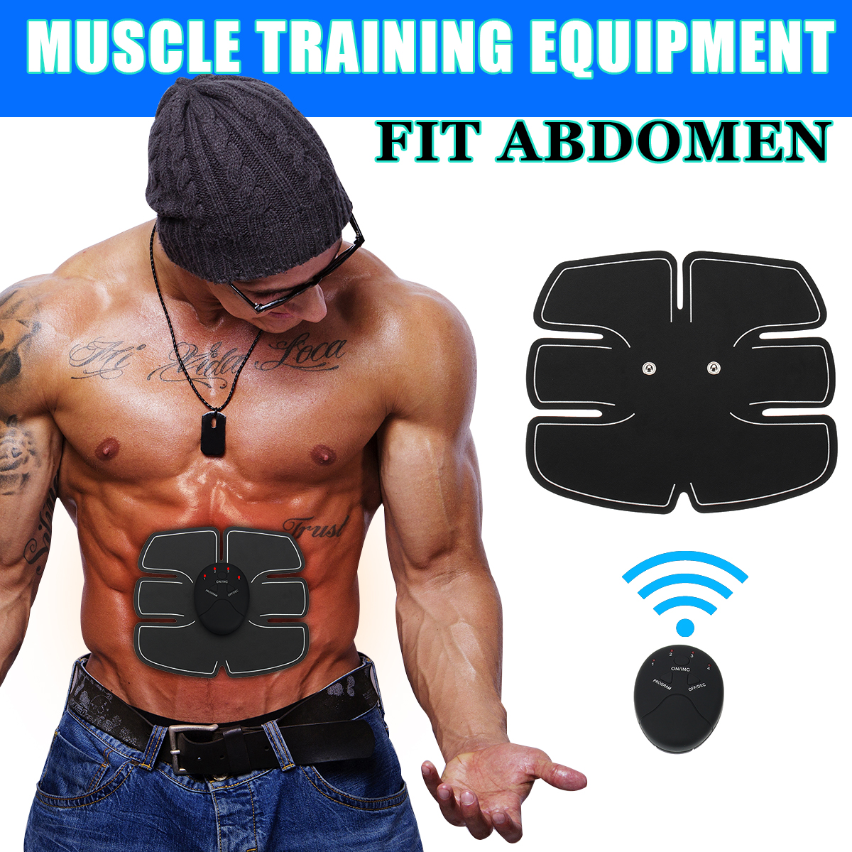 Abdomen-Muscle-Stimulator-EMS-Training-Electrical-Body-Shape-Home-Trainer-Abs-Squishies-Squishy-Stic-1192776
