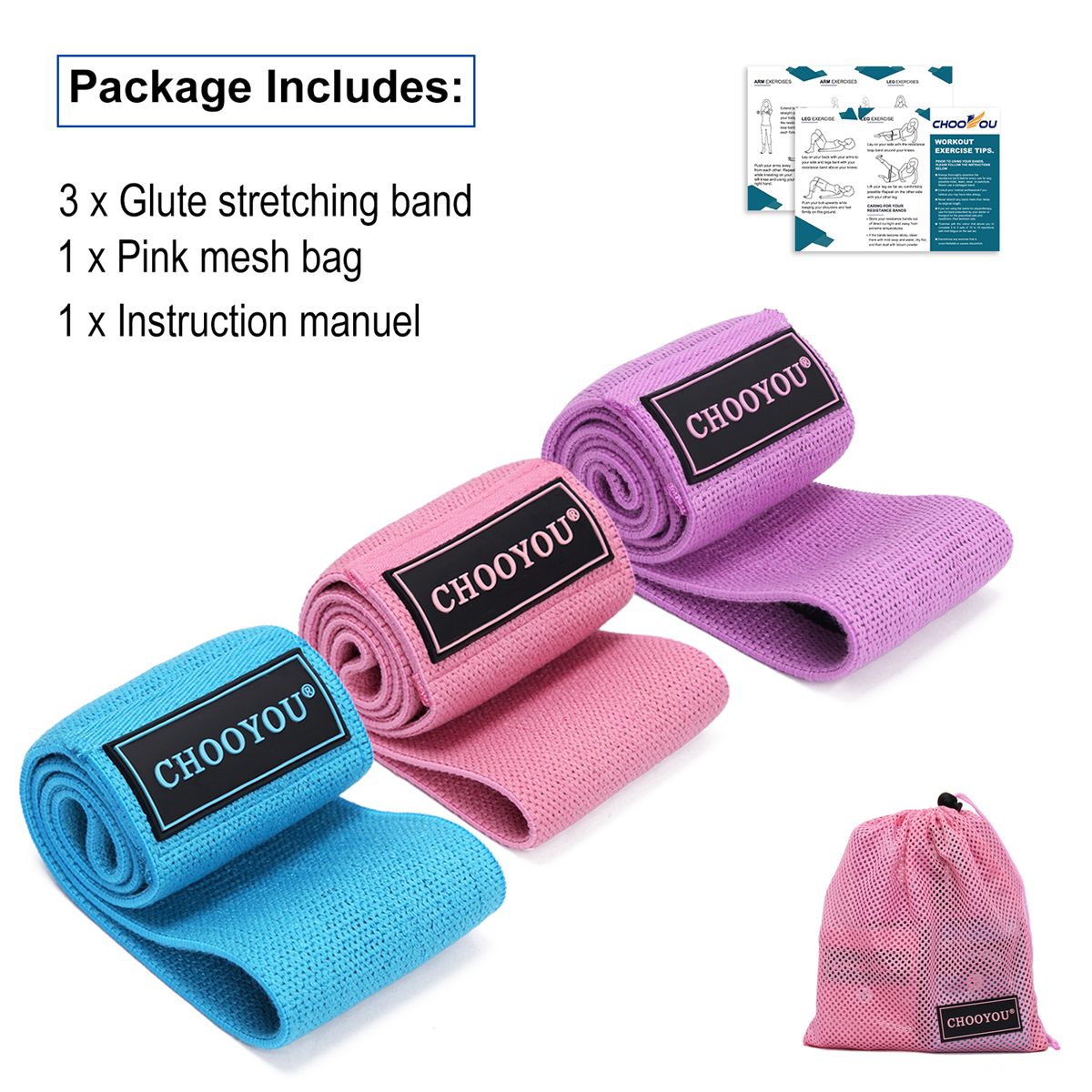 3pcs-Booty-Resistance-Bands-Set-Loop-Hip-Booty-Legs-Exercise-Workout-Elastic-Bag-1473203