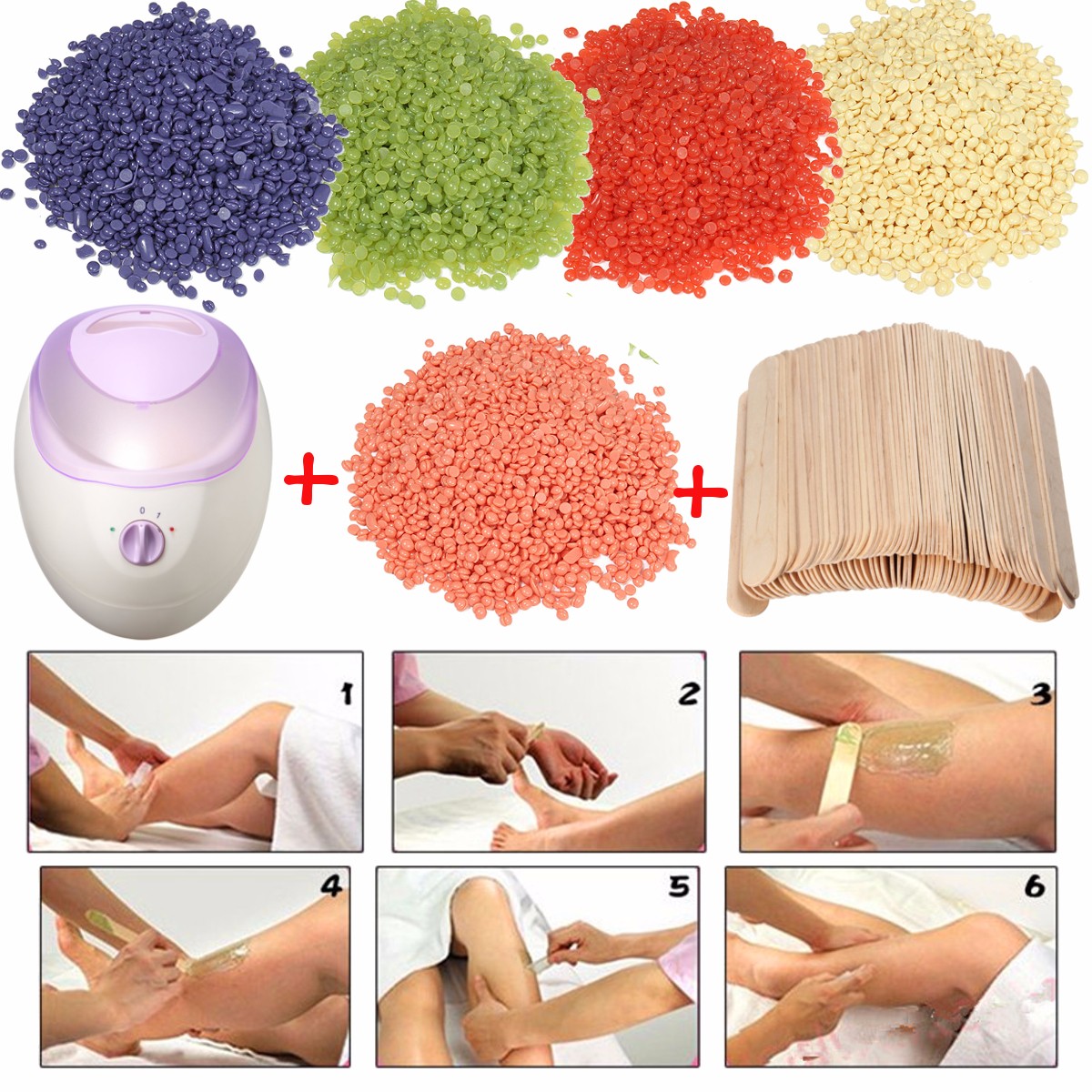 1-Pack-No-Strip-Hair-Removal-Hard-Wax-Beans-Hot-Film-Bikini-Waxing-Pellet-5-Fragrances-1133320