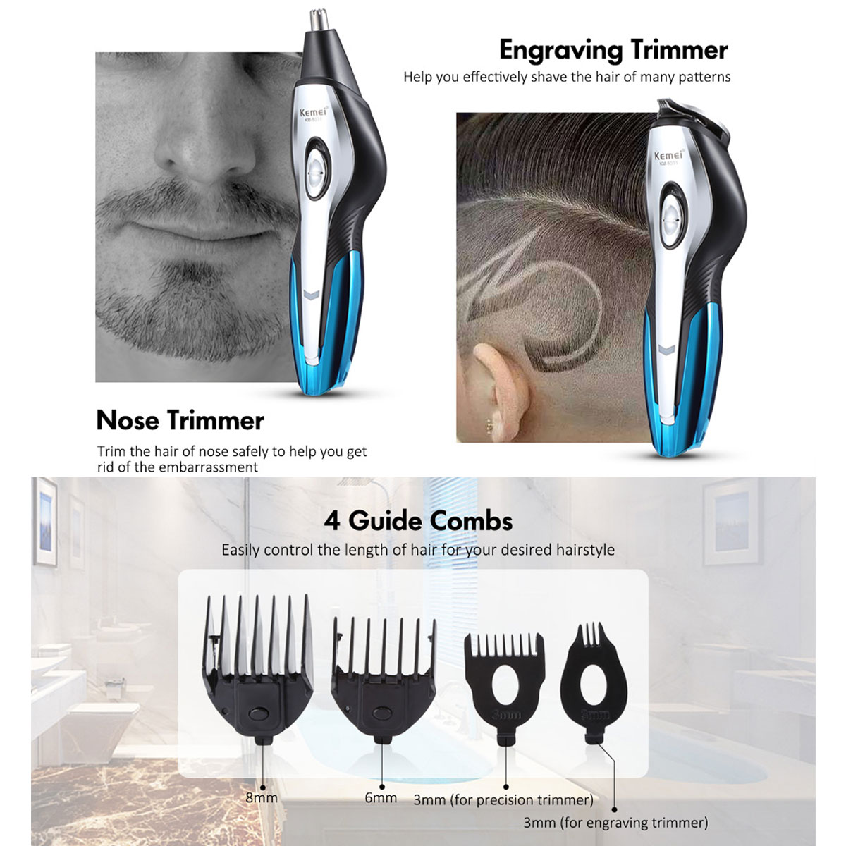 100-240V-Cordless-USB-Rechargeable-Hair-Clipper-Trimmers-Hair-Cutting-Kit-1421485