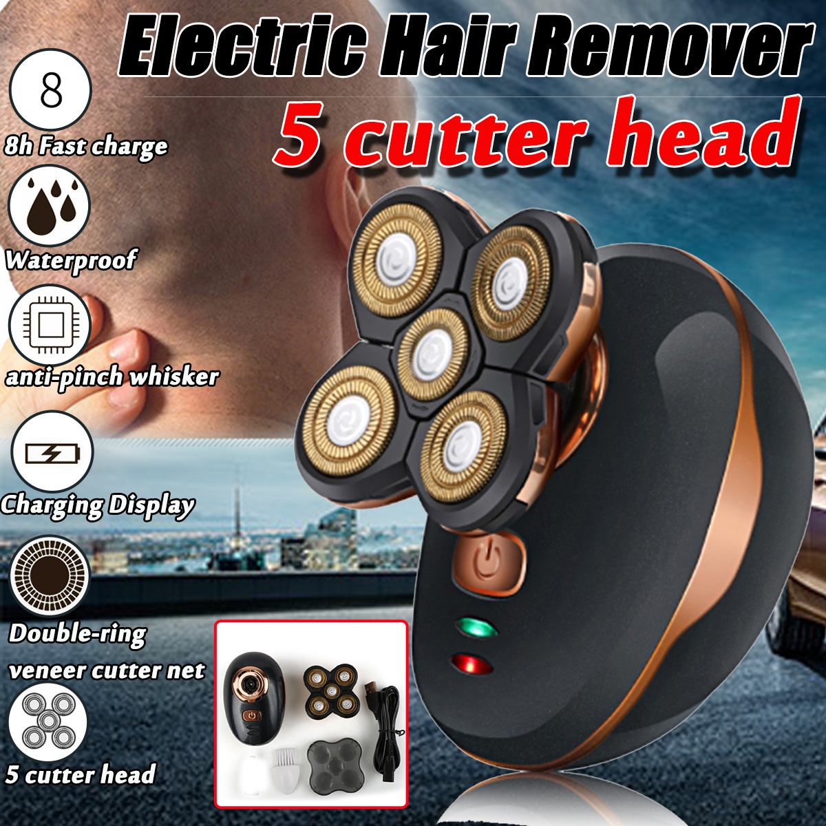 5-Head-Rechargeable-Cordless-Electric-Razor-Shaver-Bald-Head-Hair-Clipper-Trimmer-1443499
