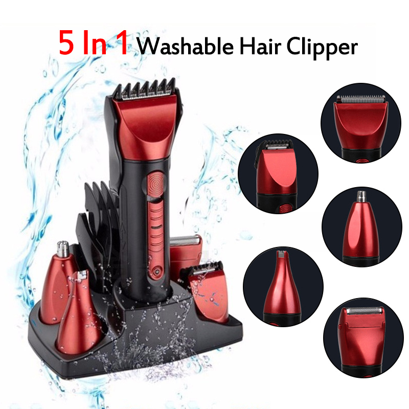 5-In-1-Electric-Hair-Trimmer-Shaver-Razor-Rechargeable-Clipper-Cordless-Men-Children-Home-Salon-Use-1283443