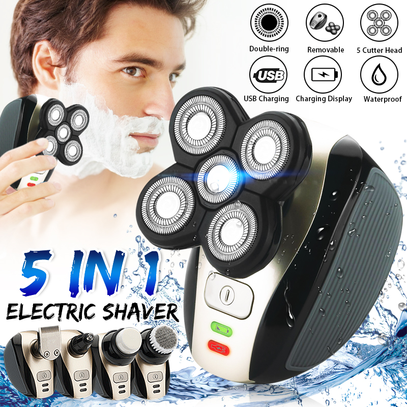 5-In-1-Men-4D-Rechargeable-Electric-Shaver-USB-Cordless-Bald-Head-Grooming-Clipper-Trimmer-1453420