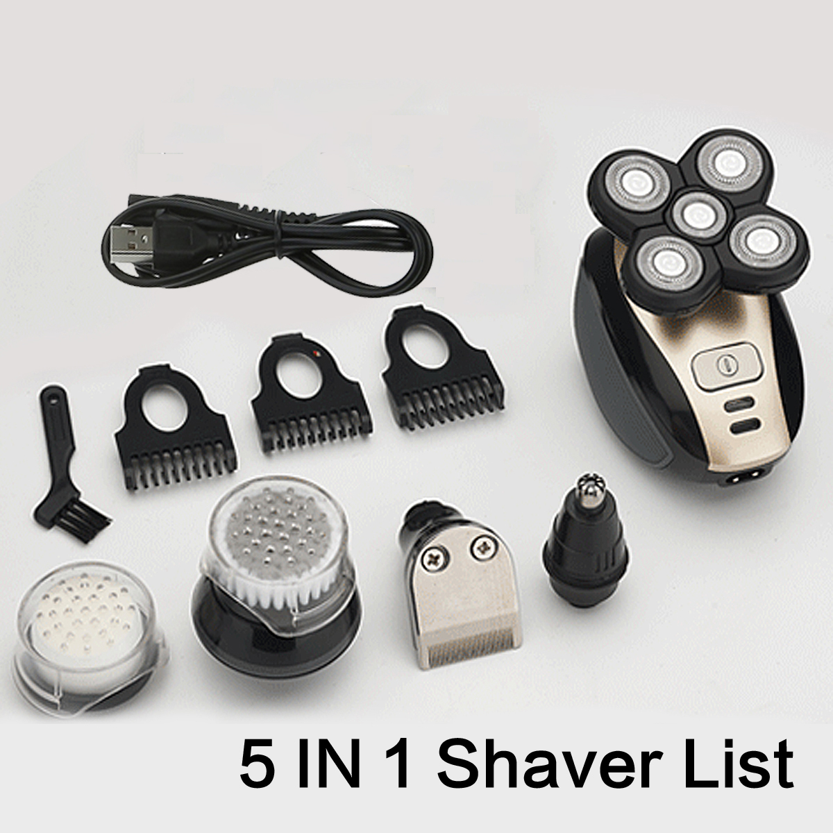 5-In-1-Men-4D-Rechargeable-Electric-Shaver-USB-Cordless-Bald-Head-Grooming-Clipper-Trimmer-1453420