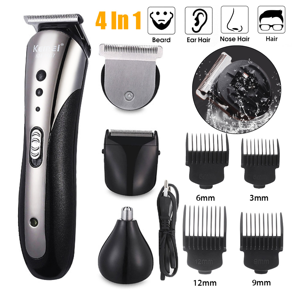 KEMEI-KM-1407-Electric-Hair-Clipper-Nose-Hair-Trimmer-Beard-Shaver-Trimmer-Cordless-Men-Barber-Tool--1408725