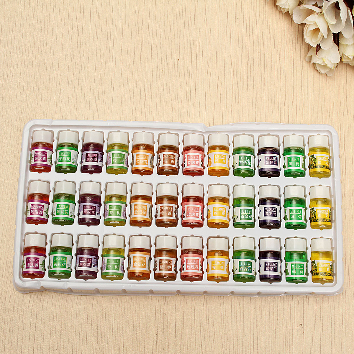 36pcs-Pure-Lavender-Aromatherapy-Humidifier-Essential-Oils-Spa-Water-Soluble-Aroma-Oil-Set-1085303