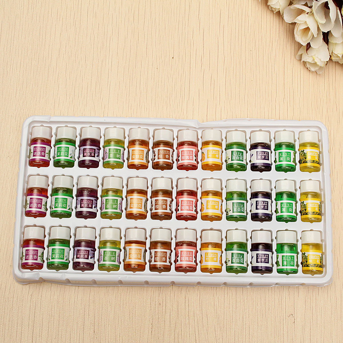 36pcs-Pure-Lavender-Aromatherapy-Humidifier-Essential-Oils-Spa-Water-Soluble-Aroma-Oil-Set-1085303