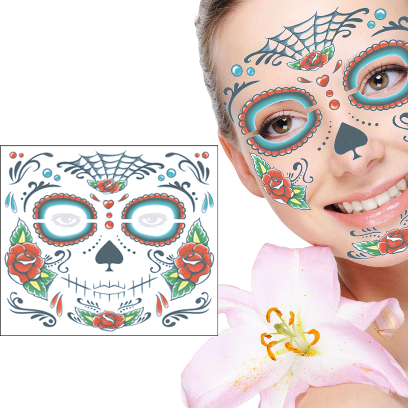 10-Pcs-Face-Cosmetic-Waterproof-Tattoo-Stickers-To-Creat-Hollow-Design-1359466