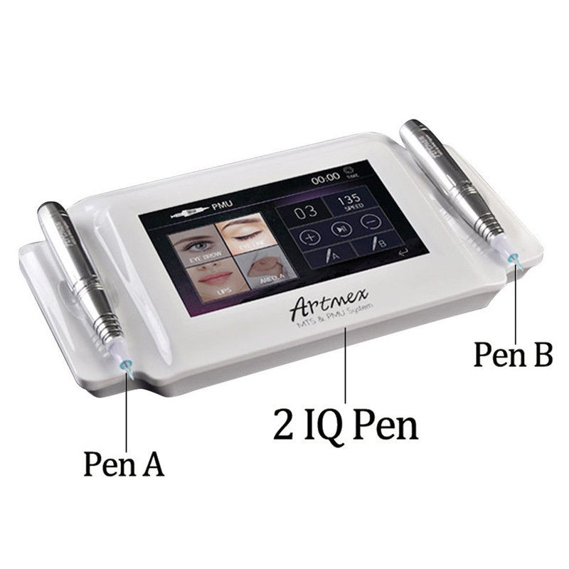 AC-100-240V-Artmex-V8-Permanent-Makeup-Tattoo-Machine-Rotary-Pen-MTS-PMU-System-Cartridges-1413495