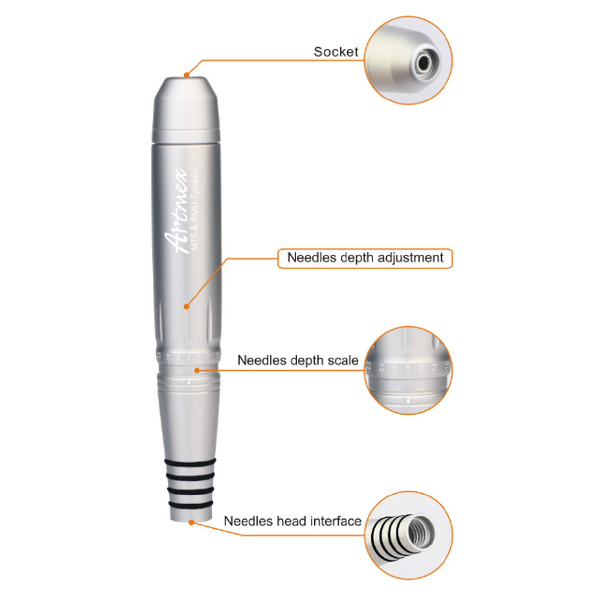 AC-100-240V-Artmex-V8-Permanent-Makeup-Tattoo-Machine-Rotary-Pen-MTS-PMU-System-Cartridges-1413495