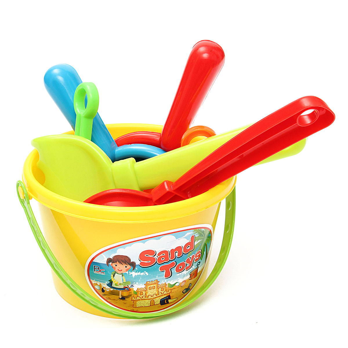 21PCS-Beach-Sand-Play-Toys-Set-Bucket-Rake-Sand-Wheel-Watering-Can-Mold-1066765