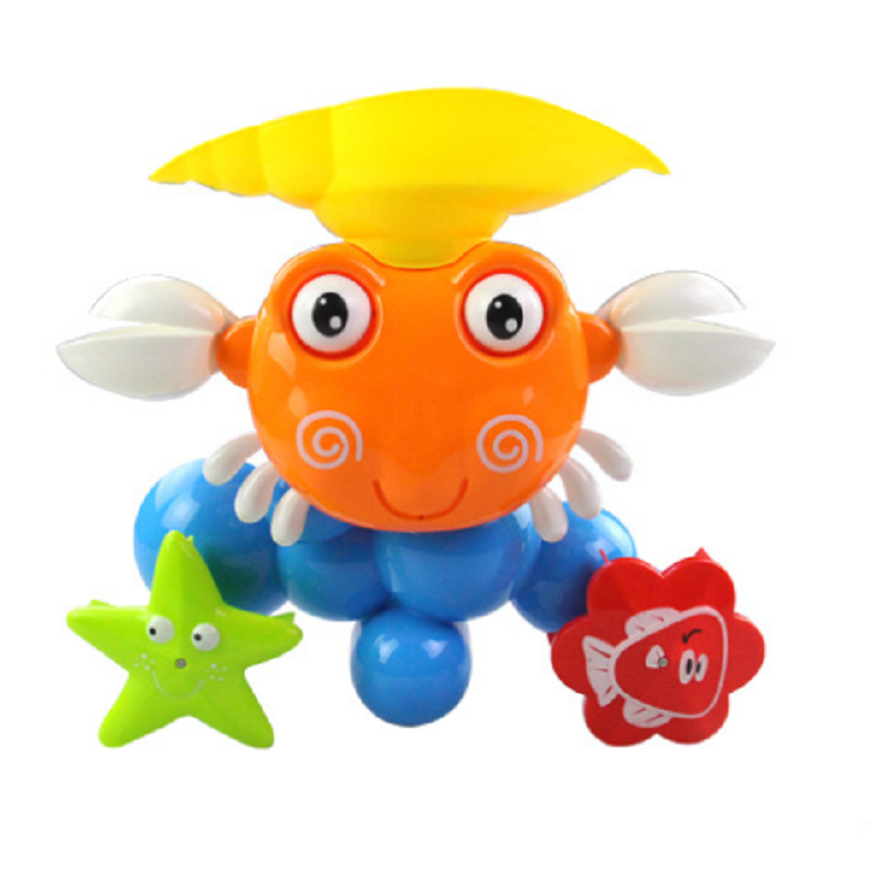 Baby-Crab-Windmills-Bath-Toy-Faucet-Plastic-Wash-Toys-Spray-Water-Fun-1044713